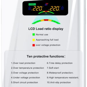 Step Up Transformer 110v to 220v 2000w Voltage Converter, 120v to 240v, No Noise,Suit for Juicer, Chocolate Machine and Other Appliances ，Using 220V Asia Euro Appliance in US