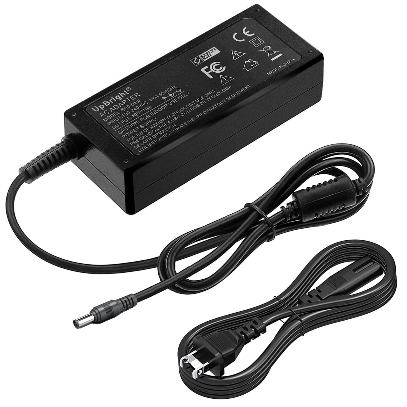 UpBright 12V AC/DC Adapter Compatible with ANYCUBIC Photon M3 Resin Mono SE SQ 3D Printer DIY Kit sen-usptmse 12VDC 12.0V +12V 55W 6000MA Power Supply Cord Cable Battery Charger Mains PSU