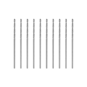 uxcell 10 pcs 0.95mm hss(high speed steel) w6542 micro drill bits, fully ground jobber 32mm length drill bit for mild steel copper aluminum