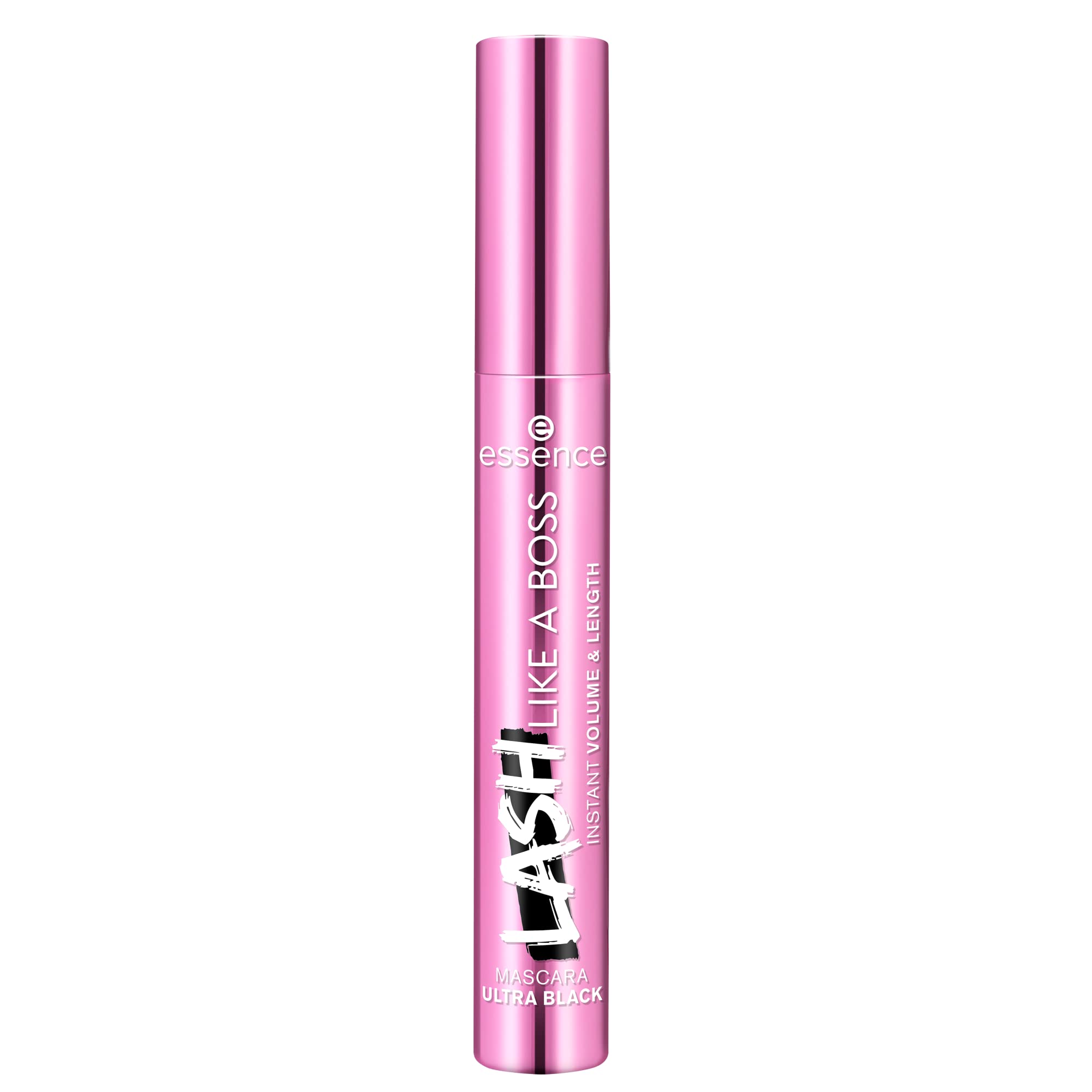 essence | Lash Like A Boss Instant Volume & Length Mascara | Ultra Black Color & Curved Fiber Brush | Vegan & Cruelty Free | Free From Parabens & Microplastic Particles