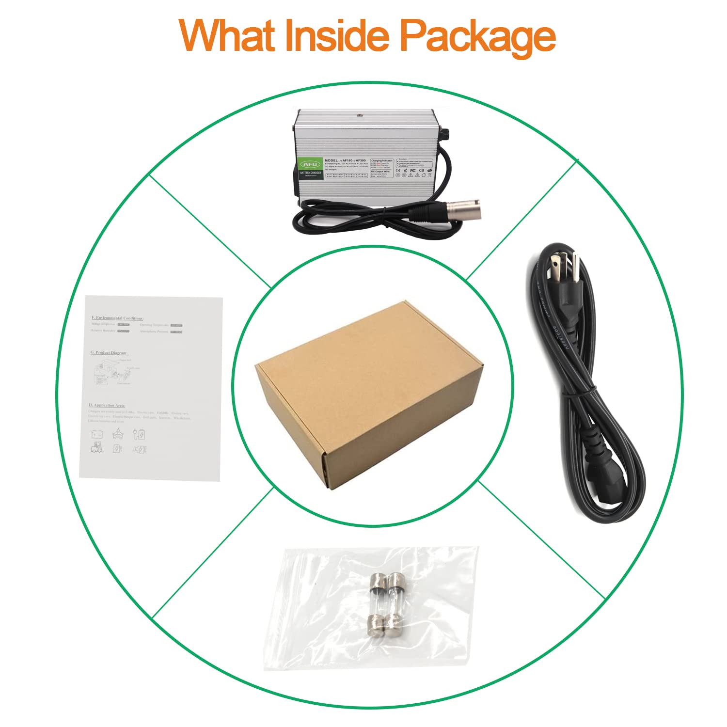 58.8V 5A Li-ion Charger with Multiple Safety Protections Suitable for 14S 52V Li-ion Battery Smart Battery Charger