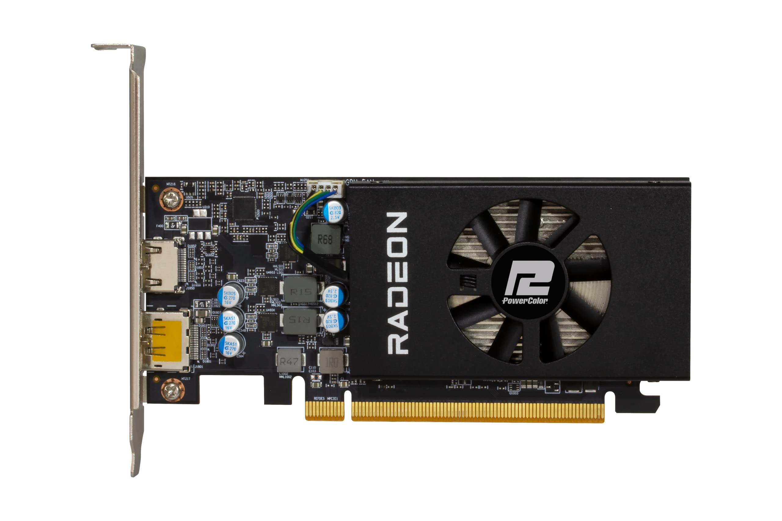 PowerColor AMD Radeon RX 6400 Low Profile Graphics Card with 4GB GDDR6 Memory