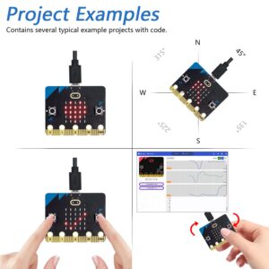 Freenove BBC Micro:bit V2 Development Board, Blocks and MicroPython Code, Detailed Tutorial, Example Projects, microbit