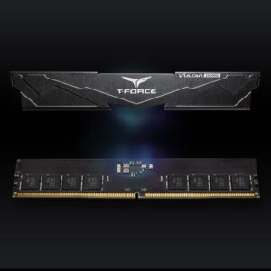 TEAMGROUP T-Force Vulcan DDR5 64GB (2x32GB) 5200MHz (PC5-41600) CL40 Intel XMP 3.0 & AMD Expo Compatible Desktop Memory Module Ram Black - FLBD564G5200HC40CDC01