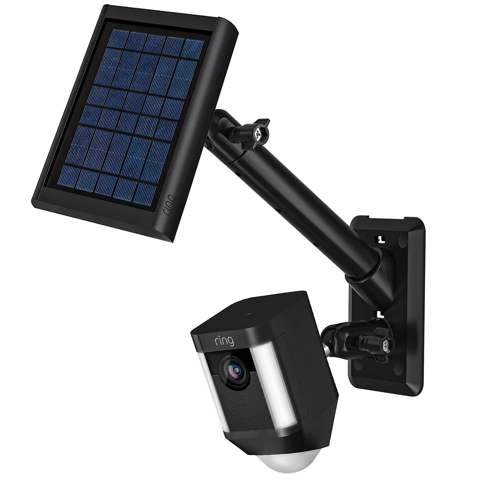 TIUIHU 2-in-1 Universal Wall Mount Compatible with Ring Spotlight Cam Battery and Stick Up Cam/Pro and Solar Panel