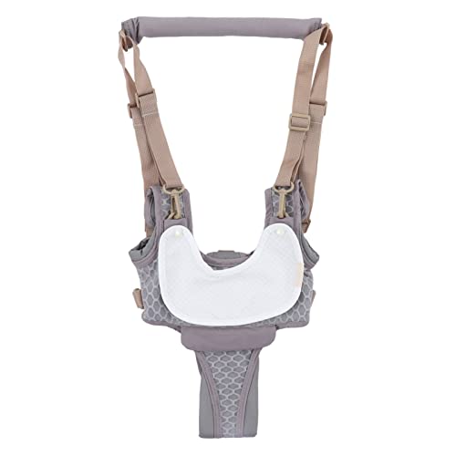 Baby Walking Harnesses, Webbing Mesh Lightweight Sweat Absorbing Adjustable Detachable Crotch Pad Handheld Toddler Walk Assistant Belt for 8-24 Months 5-20kg Baby(Grey- Mesh)