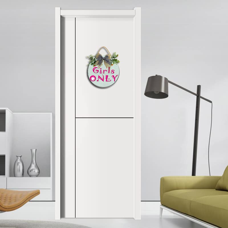 Girls Only Wall Decor Model 85 Girls Only Door Hanging Sign Bedroom Nursery Wall Wooden Sign Décor Toilet Bathroom 12X12" By Weytff