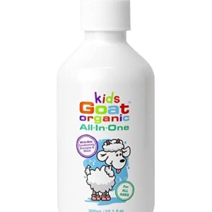 Goat Kids Organic Milk All-in-One Conditioning Shampoo & Body Wash, Cleans and Revitalizes Hair and Scalp, 10.1 Fl oz