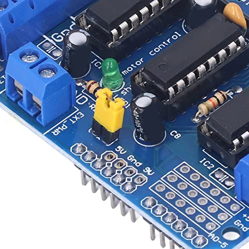 Stepper Motor Module, Simple Operation, Good Compatibility, L293D chip, Function Updates, Motor Driver Board for Electronic Experiments for DIY Robots