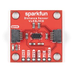 SparkFun Distance Sensor - 1.3 Meter, VL53L4CD (Qwiic) - 1mm to 1300mm Measurement Distance - 1 Millimeter Precision Resolution with Around +/-7mm Accuracy - 2.6V to 3.5V Power Requirement