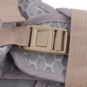 Baby Walking Harnesses, Webbing Mesh Lightweight Sweat Absorbing Adjustable Detachable Crotch Pad Handheld Toddler Walk Assistant Belt for 8-24 Months 5-20kg Baby(Grey- Mesh)