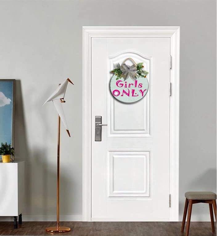 Girls Only Wall Decor Model 85 Girls Only Door Hanging Sign Bedroom Nursery Wall Wooden Sign Décor Toilet Bathroom 12X12" By Weytff