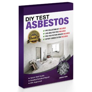 BALORP DIY Test Asbestos 2 PK- Includes All Lab Fees - Test Popcorn Ceiling, Tile, Insulation, Adhesive, Mastic, Drywall and Other Materials for Asbestos, DIY408