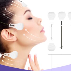 Face Lift Tape, 40Pcs Ultra-thin Invisible Face Tape with Lifting Ropes Elastic,Tightening Skin and Hiding Facial and Neck Wrinkles Lifting Saggy Skin