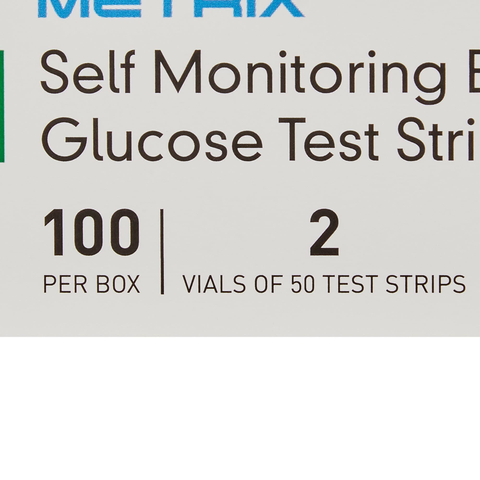 McKesson True METRIX Self-Monitoring Blood Glucose Test Strips - Supplies for Diabetes Self Monitor Systems, 100 Strips, 1 Pack