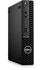 dell 2022 newest optiplex 3090 micro form factor business desktop, intel core i5-10500t, 16gb ram, 1tb pcie ssd, displayport, rj-45, wi-fi 6, bluetooth, wired mouse&keyboard, windows 11 pro, black