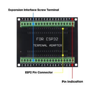 ACEIRMC 3pcs ESP32 Breakout Board GPIO 1 into 2 for 38PIN Narrow Version ESP32 ESP-WROOM-32 Microcontroller Development Board (ESP32)