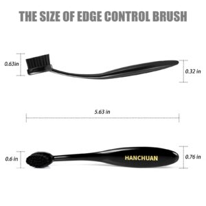 HANCHUAN Precision Styling Brush for Natural Hair - Portable Edge Control and Bristle Brush