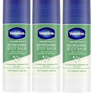 Unilever Refreshing Body Balm Jelly Stick Anti-Friction To Revive & Restore Dry Skin 1.4 oz - 3 Count