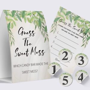 Guess The Sweet Mess - Dirty Diaper game,Baby Shower Games Guess The Sweet Name That Poo/gs014A