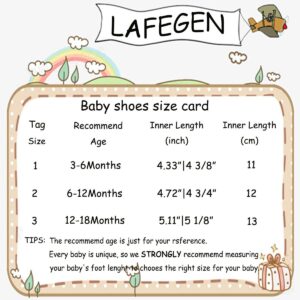 LAFEGEN Baby Girl Shoes Non Slip Soft Sole PU Leather Infant Toddler Mary Jane Flats First Walker Crib Dress Oxford Shoes 3-18 Months, 19 White, 6-12 Months Infant