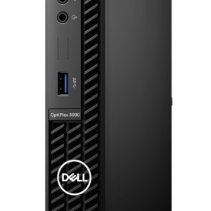 Dell 2022 Newest Optiplex 3090 Micro Form Factor Business Desktop, Intel Core i5-10500T, 16GB RAM, 1TB PCIe SSD, DisplayPort, RJ-45, Wi-Fi 6, Bluetooth, Wired Mouse&Keyboard, Windows 11 Pro, Black