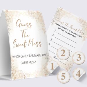 Guess The Sweet Mess - Dirty Diaper game,Baby Shower Games Guess The Sweet Name That Poo/gs017A