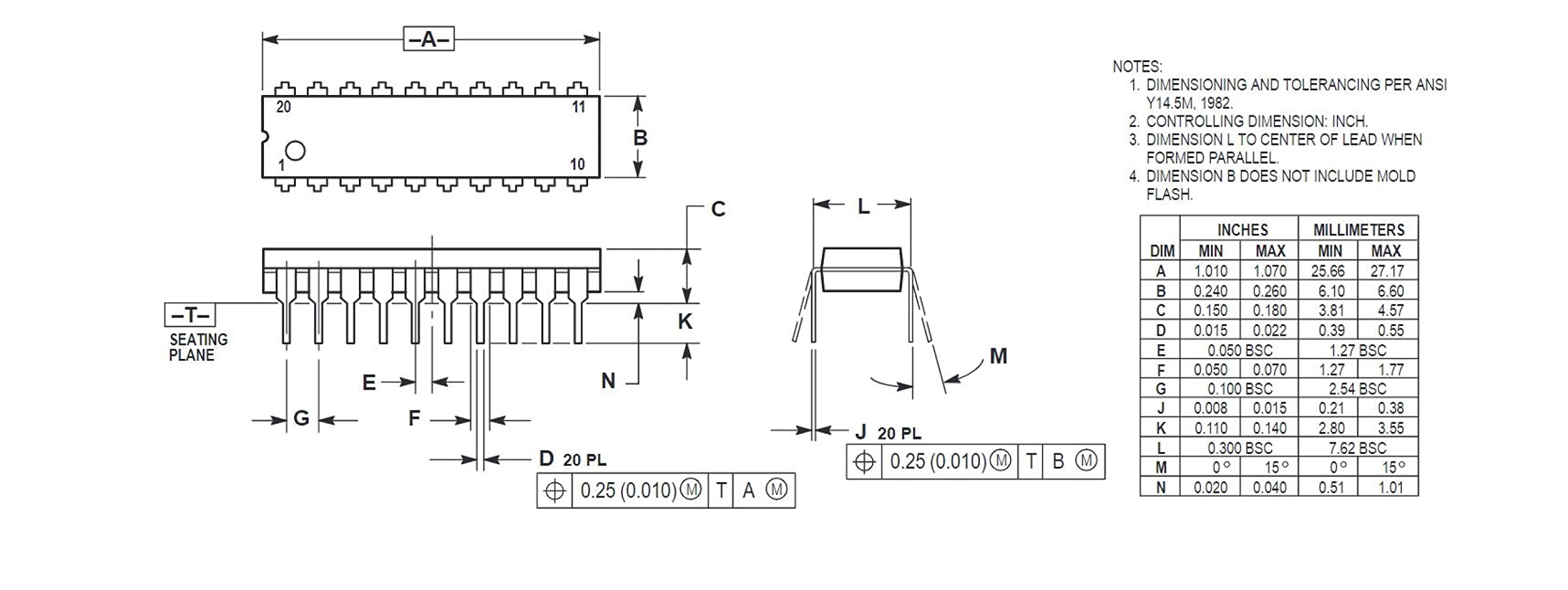 Bridgold 10pcs 74LS245 74LS245N SN74LS245N HD74LS245P DM74LS245N Octal Bus Transceivers with 3-State Outputs IC Chip. DIP-20