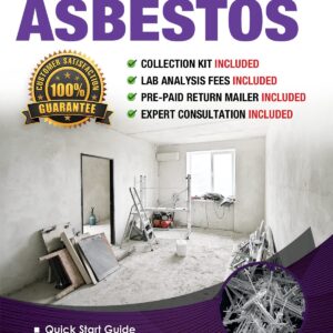 BALORP DIY Test Asbestos 2 PK- Includes All Lab Fees - Test Popcorn Ceiling, Tile, Insulation, Adhesive, Mastic, Drywall and Other Materials for Asbestos, DIY408