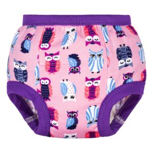 BIG ELEPHANT Baby Girls Training Underwear, Toddler Cotton Potty Training Pants Soft Absorbent, 5-6Y