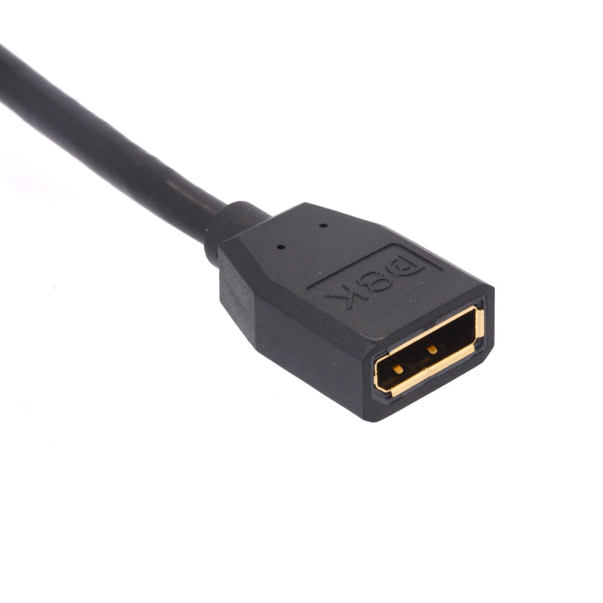 GLHONG 8K 90 Degree Angle Displayport 1.4 Extension Cable, Displayport Male to Female Displayport Cable Cord for HP Dell Asus 8K@60Hz 4K@144Hz 1080p@240HZ 15cm (Down)