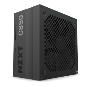 NZXT C850 PSU (2022) - PA-8G1BB-US - 850 Watt PSU - 80+ Gold Certified - Fully Modular - Sleeved Cables - ATX Gaming Power Supply