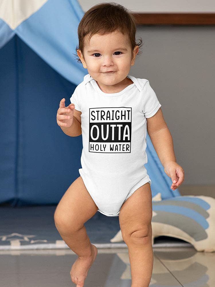 Smartprints Straight Outta Holy Water Baby's Bodysuit