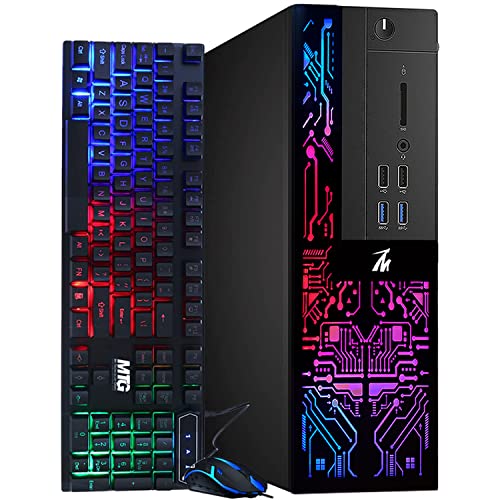 TechMagnet Computer Desktop PC, Intel Core i3-6100, Siwa 6, 16GB RAM, 120GB SSD (Fast Boot), 2TB HDD, RGB Keyboard Mouse, WiFi, Windows 10 Professional (Renewed)