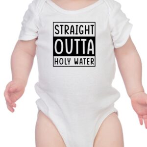 Smartprints Straight Outta Holy Water Baby's Bodysuit