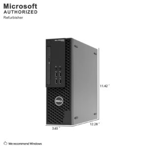 Dell Precision T1700 SFF Desktop Computer PC, Intel Quad Core i7-4790 up to 4.0GHz, 16G DDR3, 256G SSD, DVD, WiFi, BT, 4K Support, DP, VGA, Windows 10 Pro 64 Bit English/Spanish/French (Renewed)