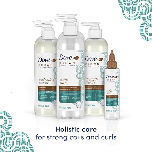 Dove CROWN Collection Holistic Hair Care for Coils and Curls Hydration Restore Paraben-Free Conditioner 11.5 oz