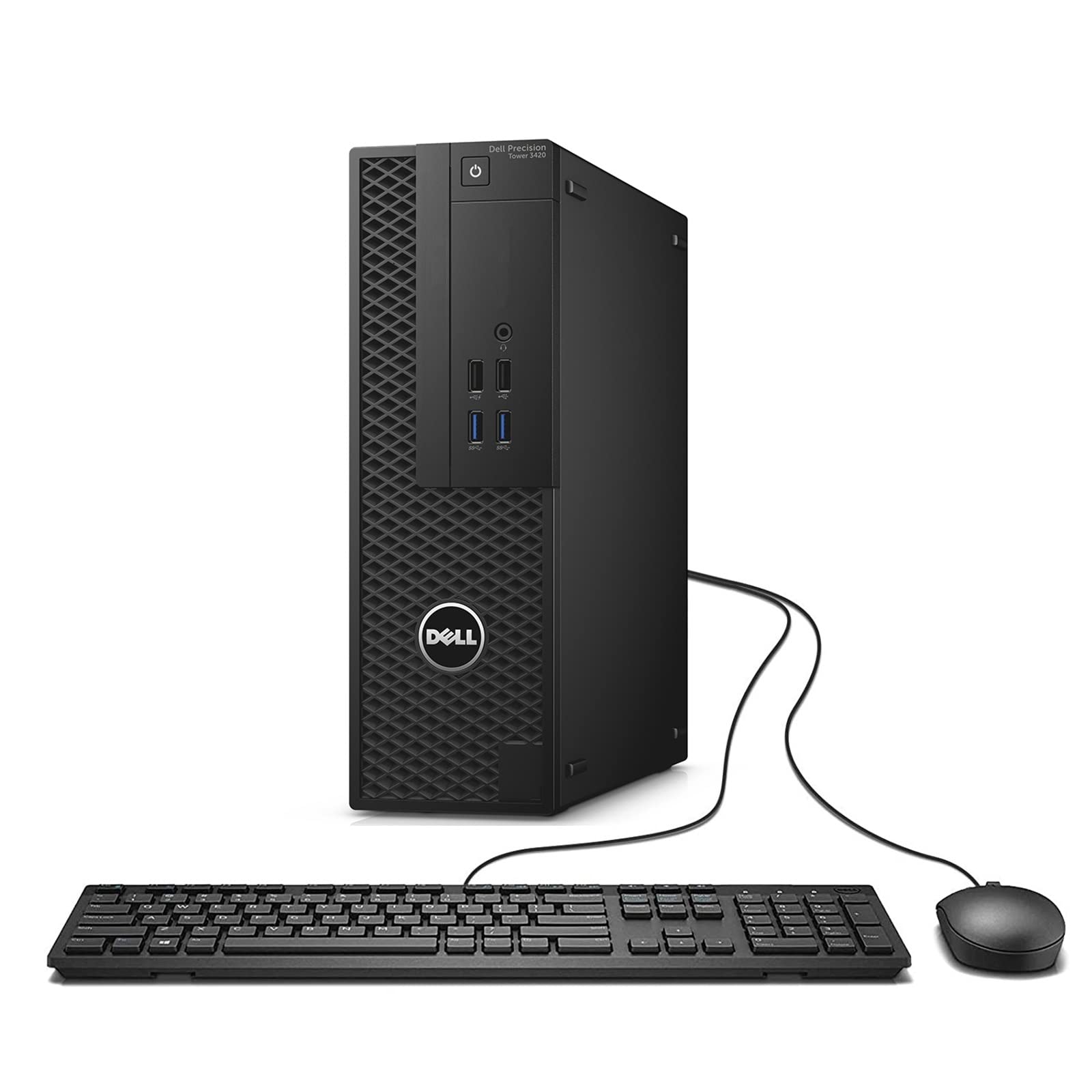 Dell Precision 3420 SFF High Performance Desktop Computer, Intel Quad Core i7-6700 up to 4.0GHz, 16G DDR4, 512G SSD, WiFi, BT, 4K Support, DP, HDMI, Win 10 Pro 64 English/Spanish/French (Renewed)