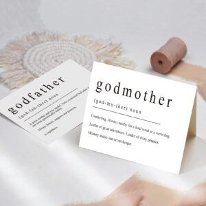 Godparents Proposal Cards, Set of 2, Will You Be My Godmother/Godfather Card