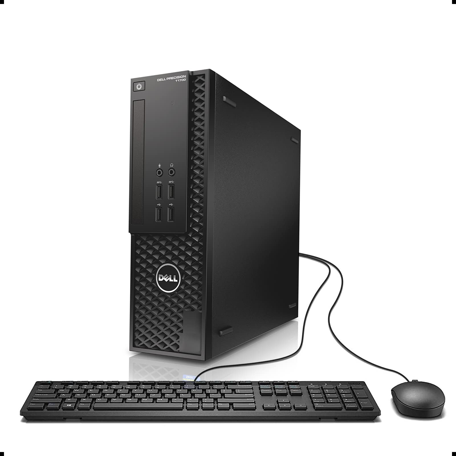 Dell Precision T1700 SFF Desktop Computer PC, Intel Quad Core i7-4790 up to 4.0GHz, 16G DDR3, 256G SSD, DVD, WiFi, BT, 4K Support, DP, VGA, Windows 10 Pro 64 Bit English/Spanish/French (Renewed)