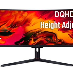 Acer EI491CUR Sbmiipphx 49" 1800R 32:9 Curved DQHD (5120 x 1440) Zero-Frame Gaming Monitor | AMD FreeSync Premium | Up to 120Hz | 4ms | 94% DCI-P3 | 2 x Display Port v1.4, 2 x HDMI 2.0 & 1 x Audio Out