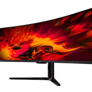 Acer EI491CUR Sbmiipphx 49" 1800R 32:9 Curved DQHD (5120 x 1440) Zero-Frame Gaming Monitor | AMD FreeSync Premium | Up to 120Hz | 4ms | 94% DCI-P3 | 2 x Display Port v1.4, 2 x HDMI 2.0 & 1 x Audio Out