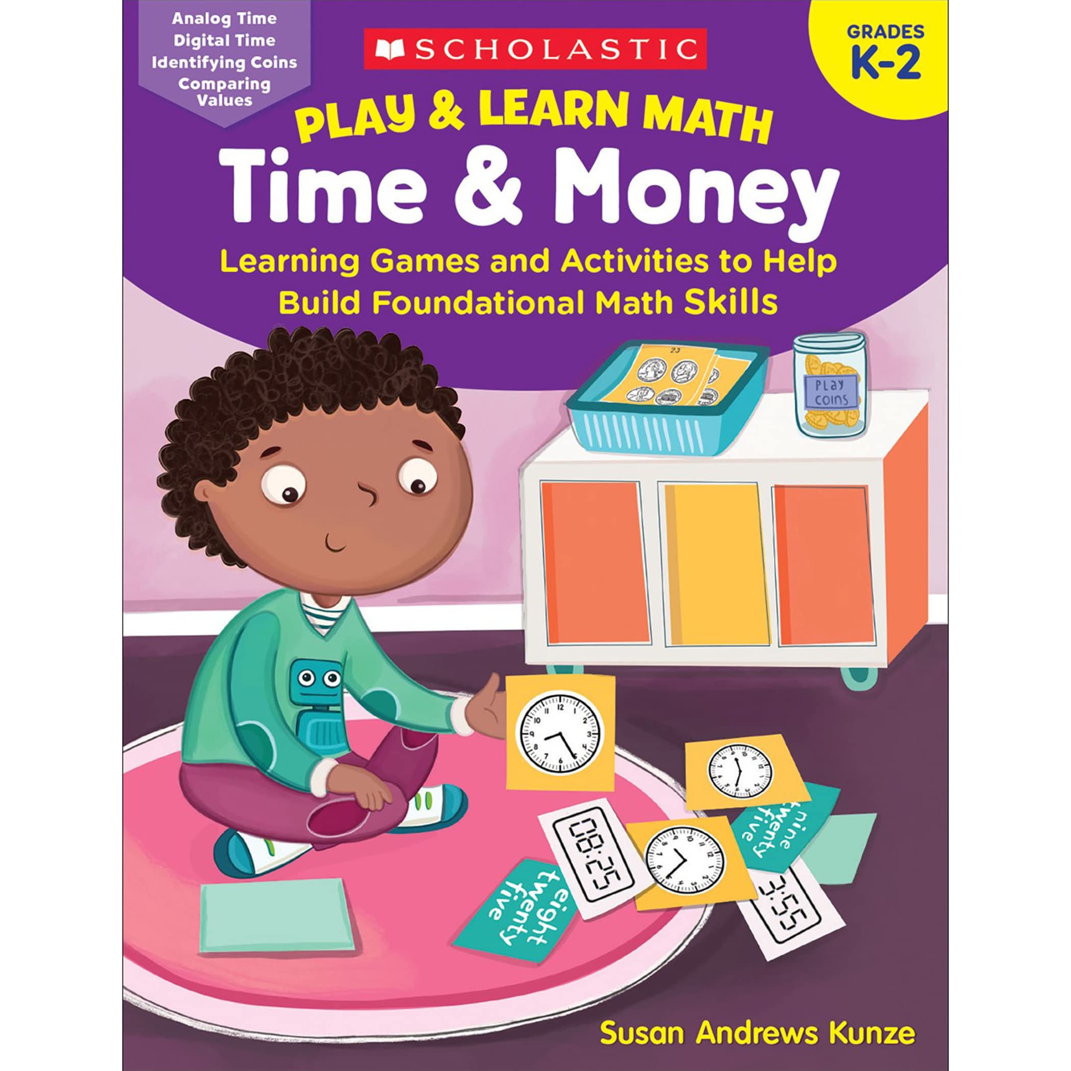 Scholastic Teacher Resources Play & Learn Math Reproducible Workbooks, Grade 1-3 Bundle