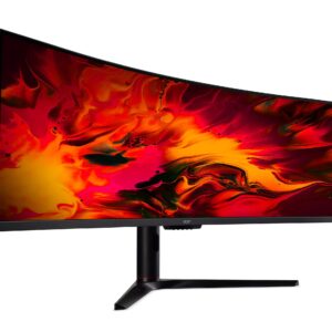 Acer EI491CUR Sbmiipphx 49" 1800R 32:9 Curved DQHD (5120 x 1440) Zero-Frame Gaming Monitor | AMD FreeSync Premium | Up to 120Hz | 4ms | 94% DCI-P3 | 2 x Display Port v1.4, 2 x HDMI 2.0 & 1 x Audio Out