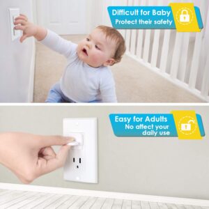 Baby Proofing Pack Kit - 38 Pcs Outlet Covers and 5 Pack Stove Knob Covers for Child Safety