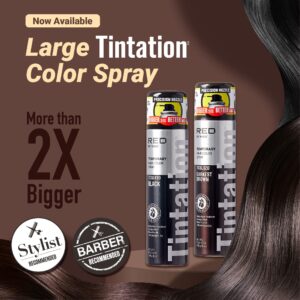 Kiss Root Cover Up Gray Concealer Spray Tintation Temporary Hair Color Spray Root Touch Up Spray Hair Dye Large Size 6 oz. (Black)