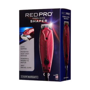 RED Pro Edgelining Shaper Hair Clipper and Trimmer Zero Gapped Blade (Made in USA) Electric Beard Trimmer Shaver Hair Cutting Kit for Men