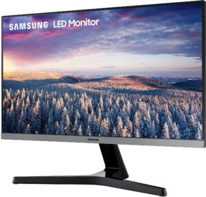 samsung - 24" led fhd amd freesync monitor with bezel-less design (hdmi, d-sub) - black