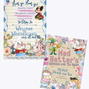 Alice Baby Shower Wonderland Important Date Party Supply Decoration (Welcome Decor)