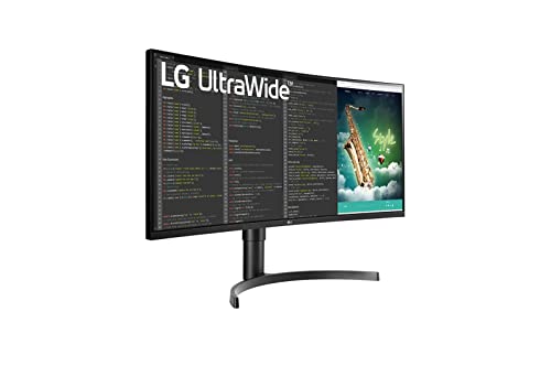 LG 35” 35BN75CN-B VA HDR QHD UltraWide™ Curved Monitor (3440x1440) with 100Hz Refresh Rate, 5ms(GTG), USB Type-C™, AMD FreeSync™, Dynamic Action Sync, Black Stabilizer, MaxxAudio® & Ergonomic Design